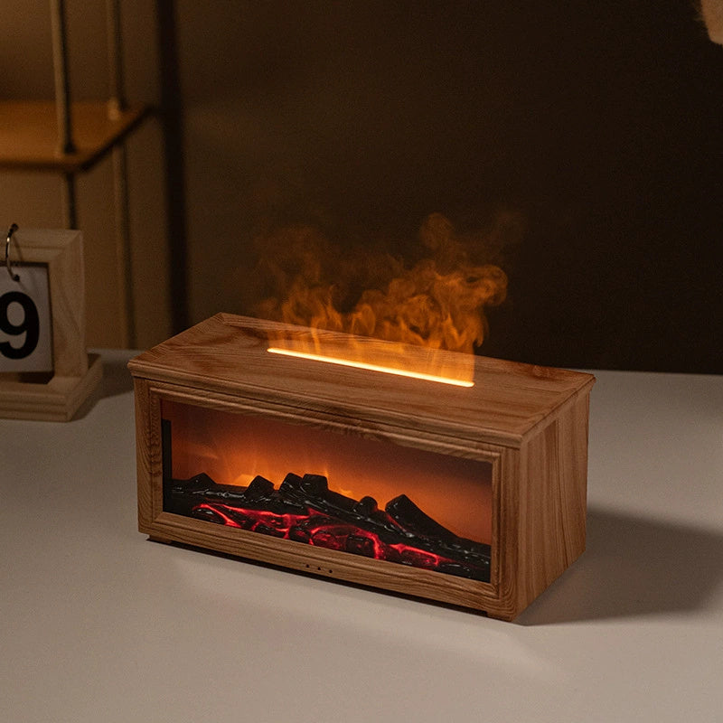 Chop Flame™ – 3D Fireplace Aroma Diffuser & Humidifier